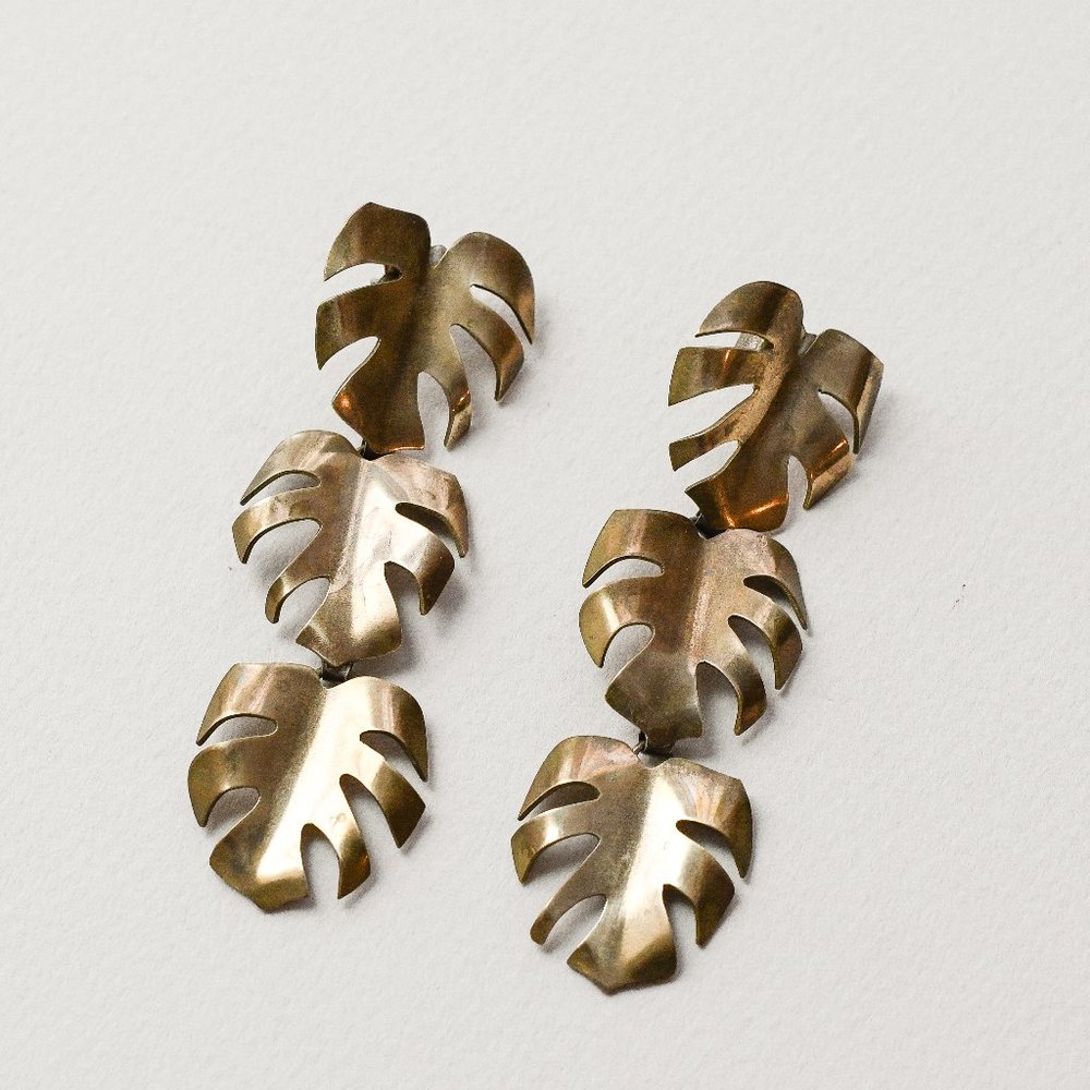 Monstera Earrings